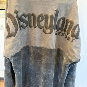 Disneyland Resort Embroidered Plush Pullover - Gray
